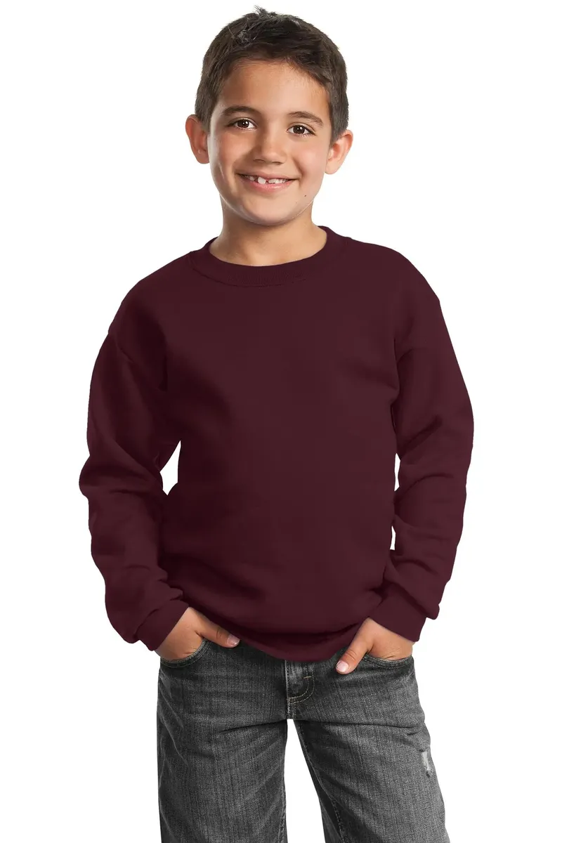 Port & Co Youth Core Fleece Crewneck Sweatshirt.  PC90Y - additional view 6