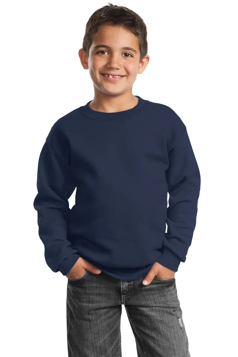 Port & Co Youth Core Fleece Crewneck Sweatshirt.  PC90Y - additional view 9