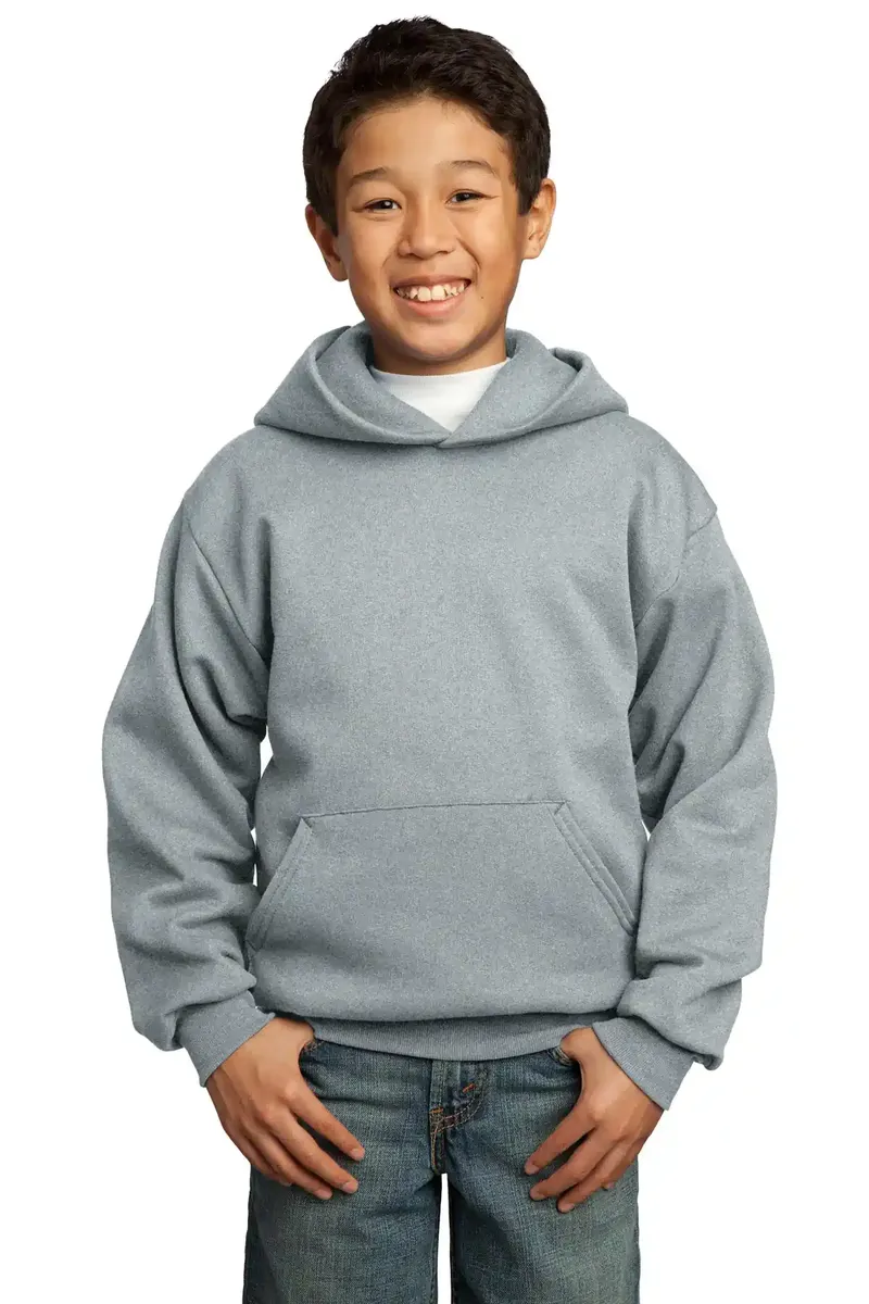 Port & Co Youth Core Fleece Pullover Hooded Sweatshirt.  PC90YH - additional view 1
