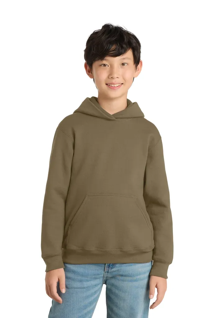 Port & Co Youth Core Fleece Pullover Hooded Sweatshirt.  PC90YH - additional view 3