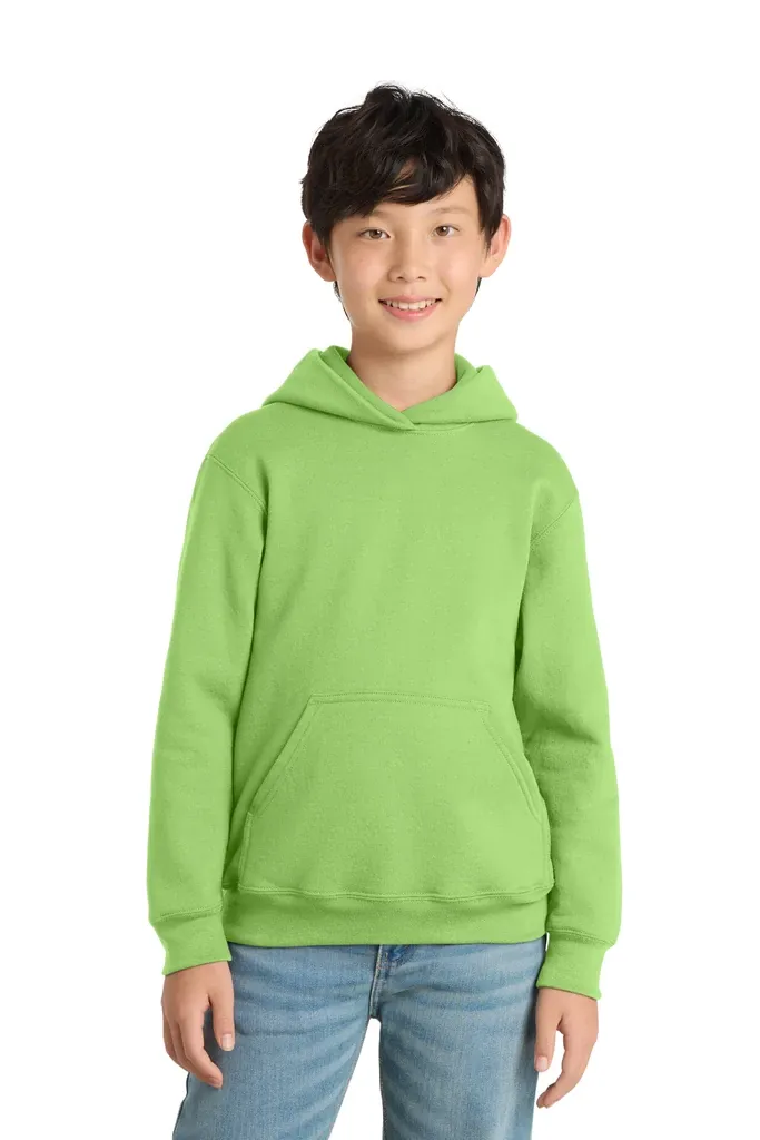 Port & Co Youth Core Fleece Pullover Hooded Sweatshirt.  PC90YH - additional view 2