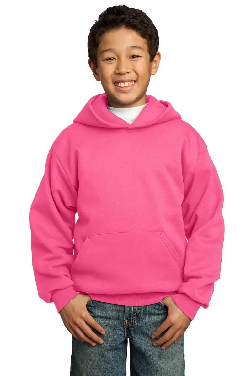 Port & Co Youth Core Fleece Pullover Hooded Sweatshirt.  PC90YH - additional view 11