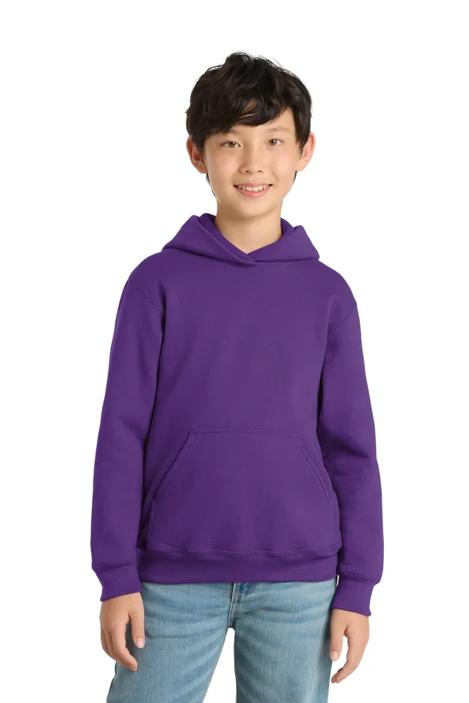 Port & Co Youth Core Fleece Pullover Hooded Sweatshirt.  PC90YH - additional view 25