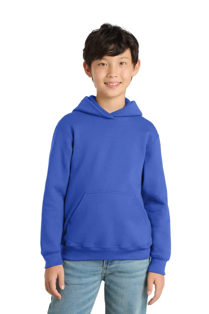 Port & Co Youth Core Fleece Pullover Hooded Sweatshirt.  PC90YH - additional view 5