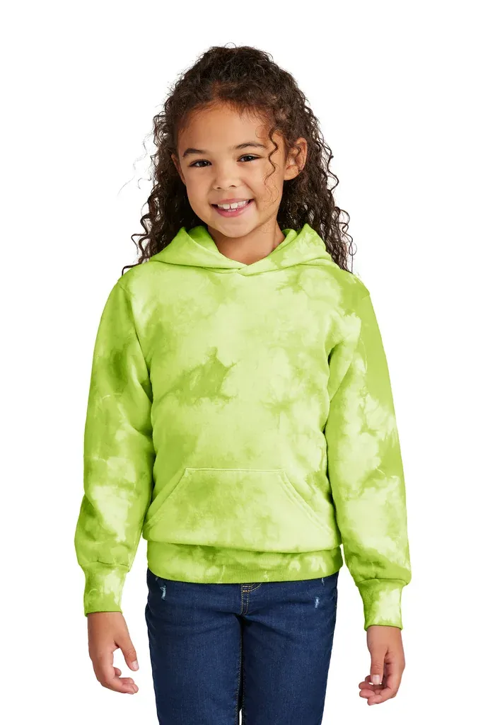 Port & Co Youth Crystal Tie-Dye Pullover Hoodie PC144Y