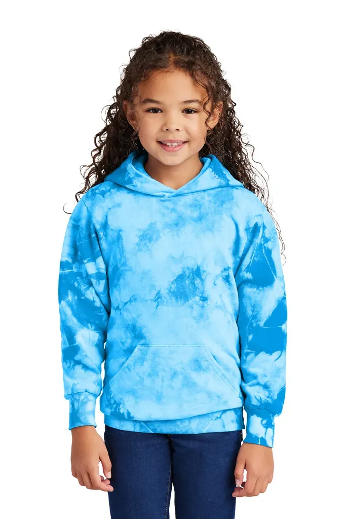 Port & Co Youth Crystal Tie-Dye Pullover Hoodie PC144Y - additional view 2