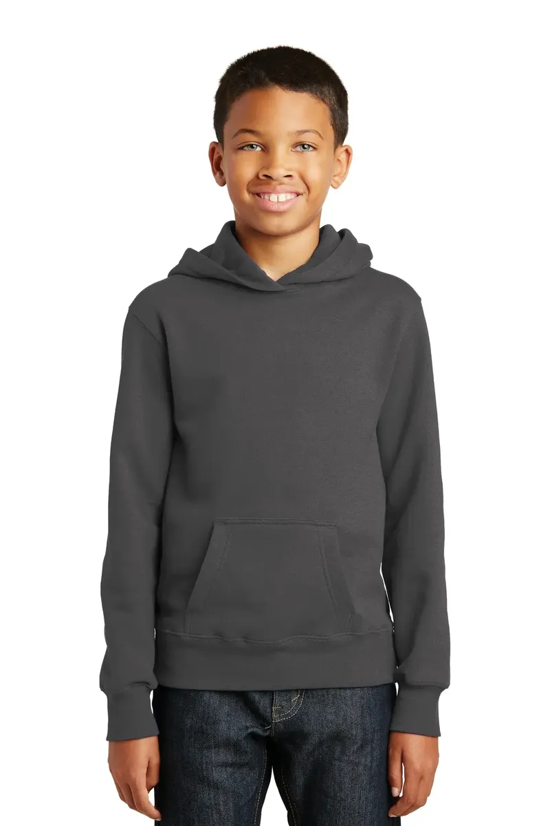 Port & Co Youth Fan Favorite Fleece Pullover Hooded Sweatshirt. PC850YH - additional view 2