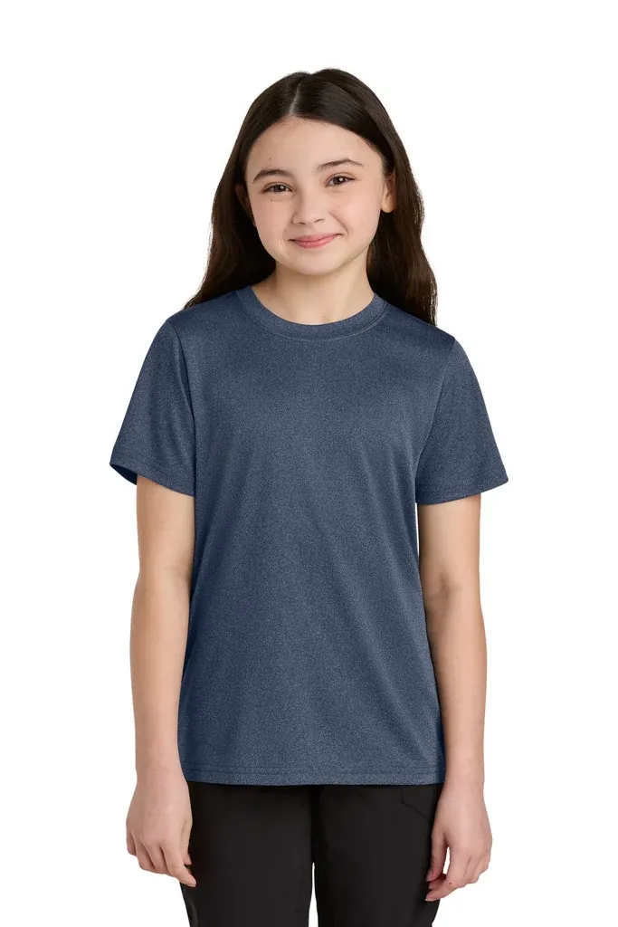 Port & Co Youth Heather Performance Tee PC390Y