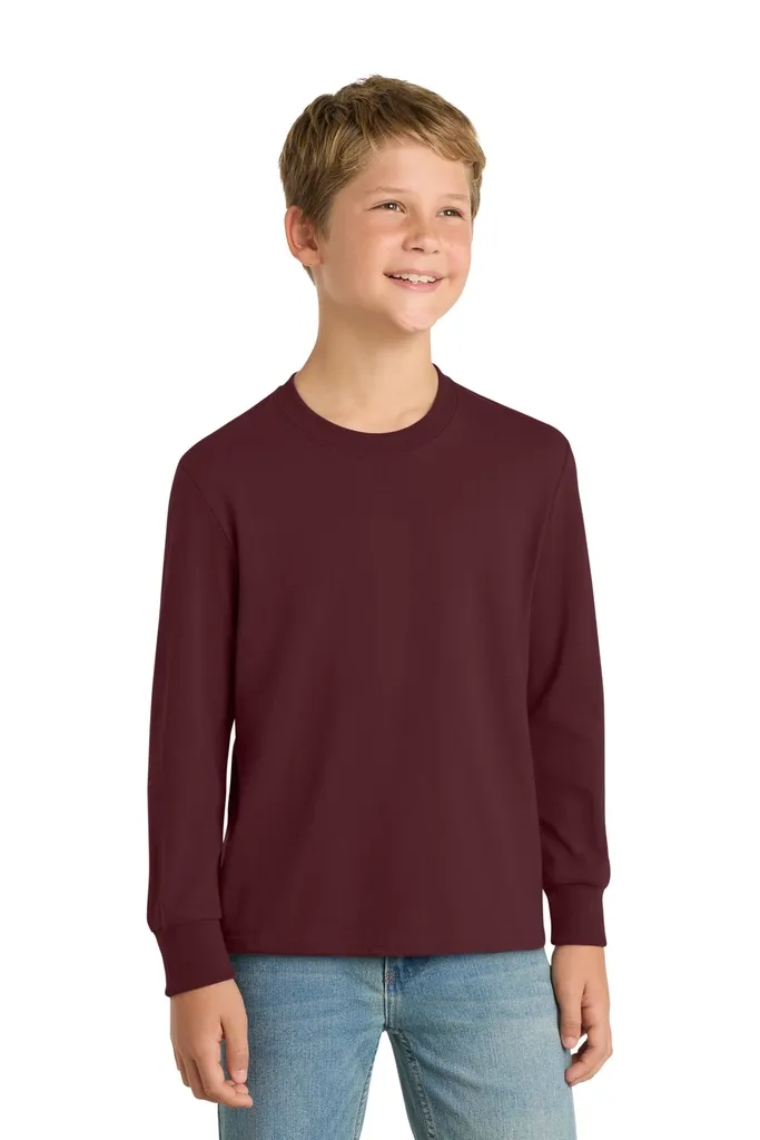 Port & Co Youth Long Sleeve Core Cotton Tee. PC54YLS - additional view 10