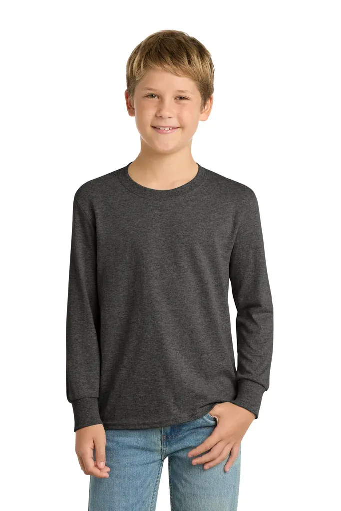 Port & Co Youth Long Sleeve Core Cotton Tee. PC54YLS - additional view 8