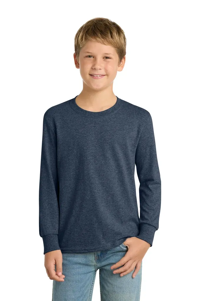 Port & Co Youth Long Sleeve Core Cotton Tee. PC54YLS - additional view 15