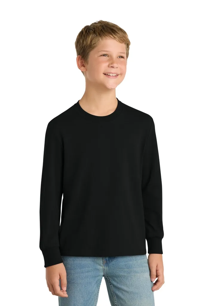 Port & Co Youth Long Sleeve Core Cotton Tee. PC54YLS - additional view 12