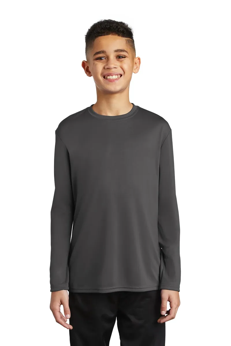 Port & Co Youth Long Sleeve Performance Tee PC380YLS