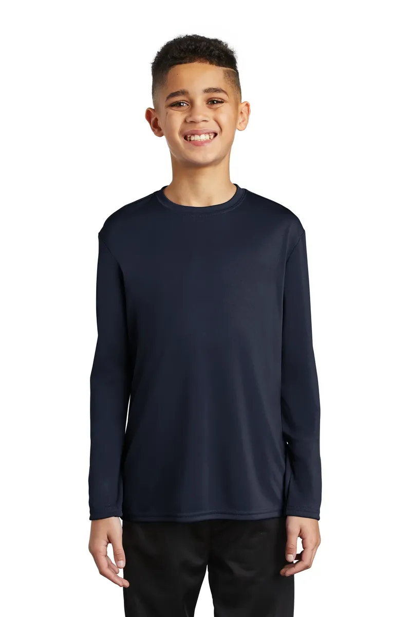 Port & Co Youth Long Sleeve Performance Tee PC380YLS - additional view 5