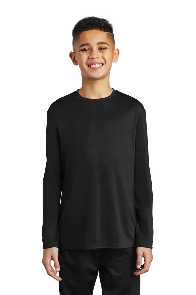 Port & Co Youth Long Sleeve Performance Tee PC380YLS - additional view 1