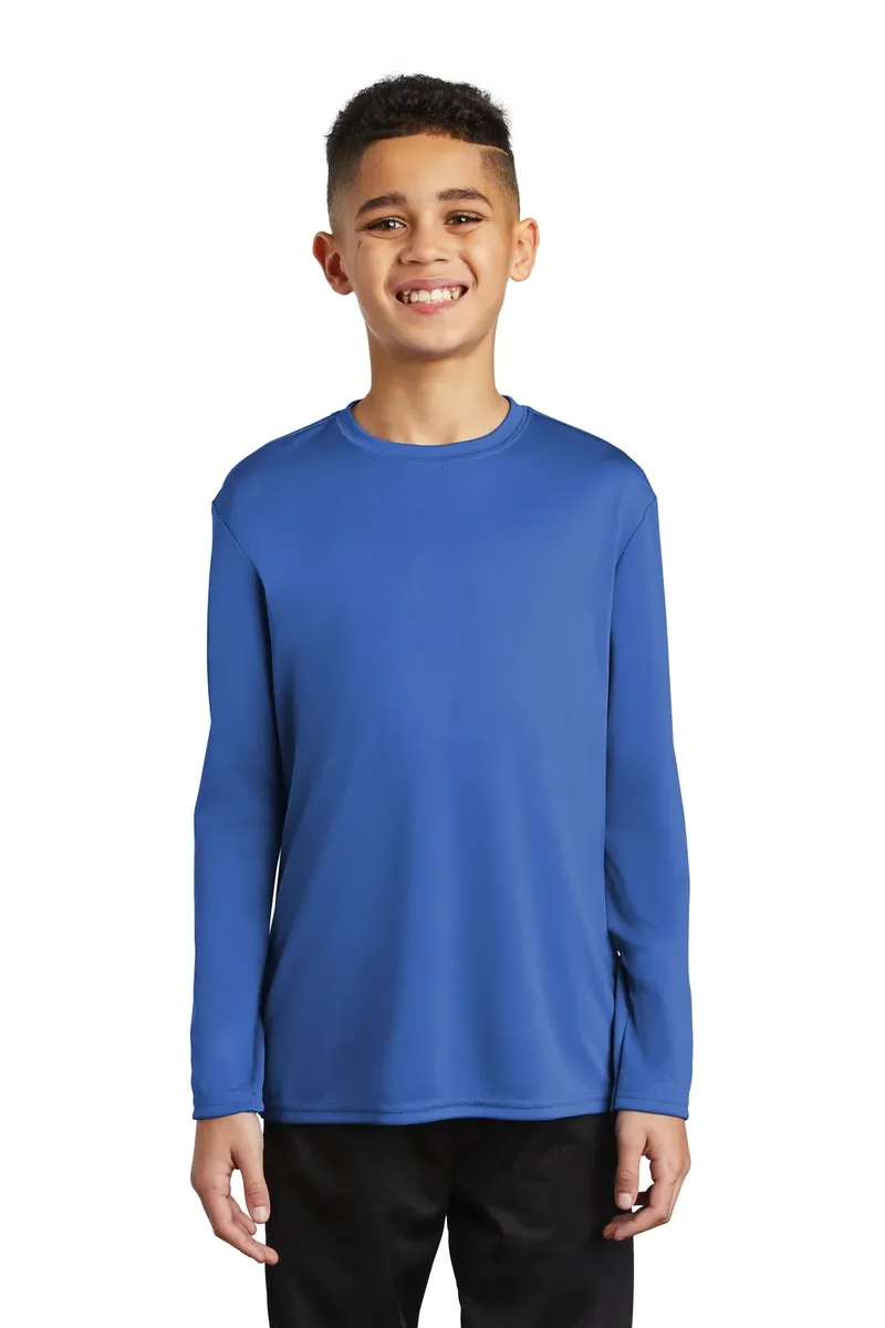 Port & Co Youth Long Sleeve Performance Tee PC380YLS - additional view 6