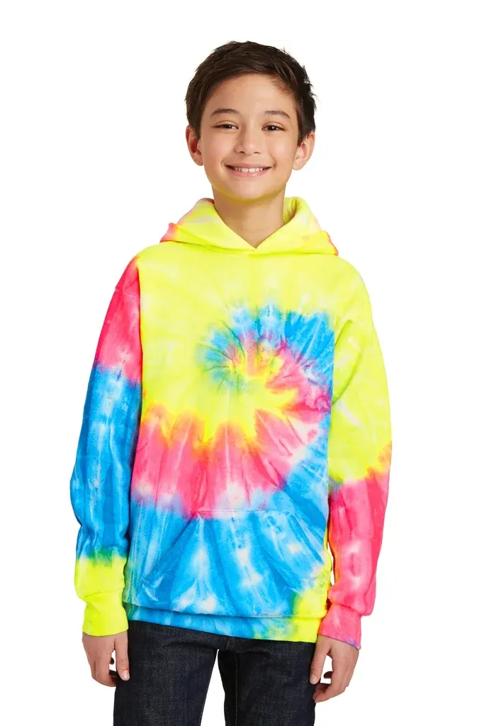 Port & Co Youth Tie-Dye Pullover Hooded Sweatshirt. PC146Y - additional view 8