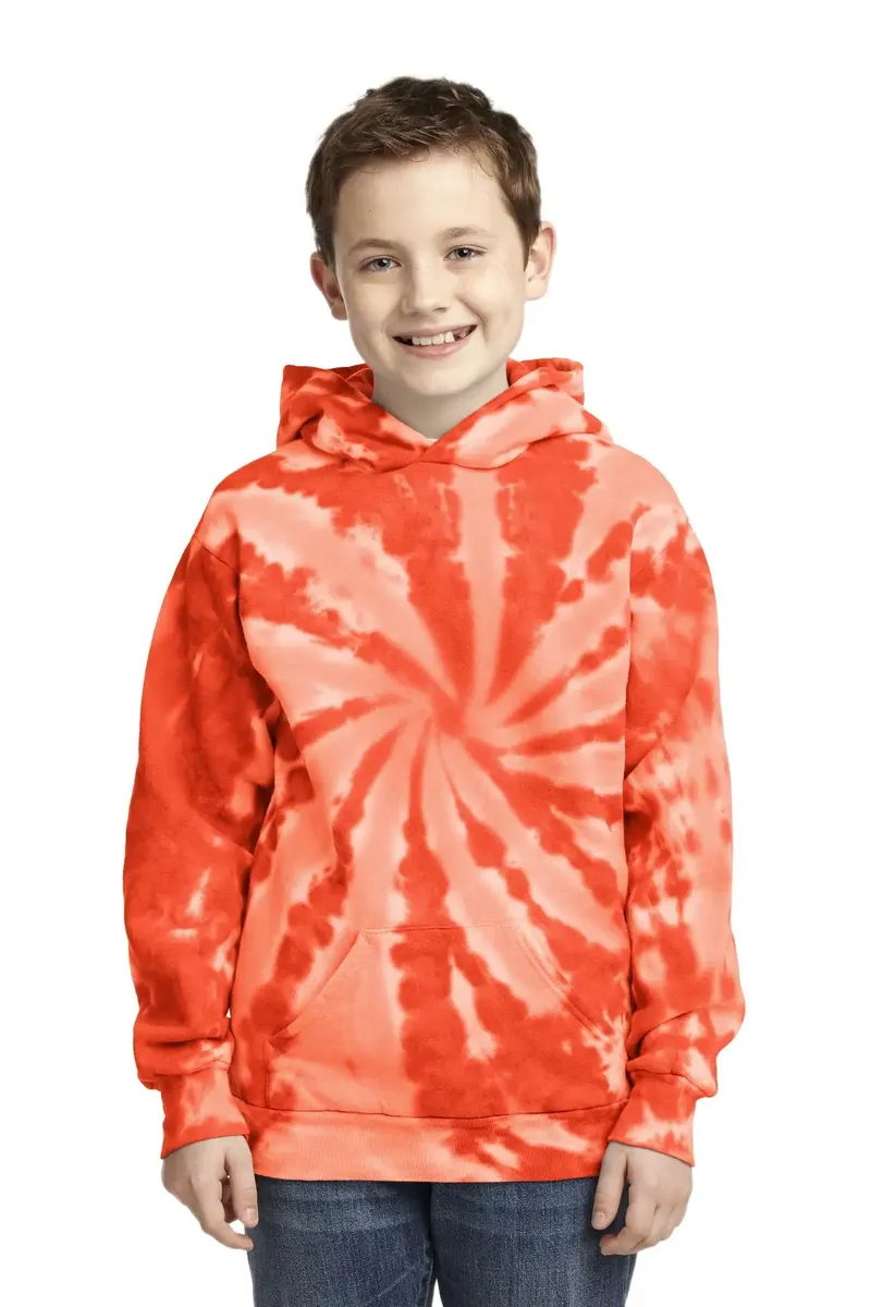 Port & Co Youth Tie-Dye Pullover Hooded Sweatshirt. PC146Y - additional view 6