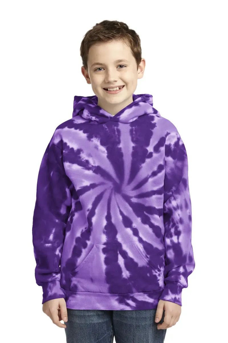 Port & Co Youth Tie-Dye Pullover Hooded Sweatshirt. PC146Y - additional view 9