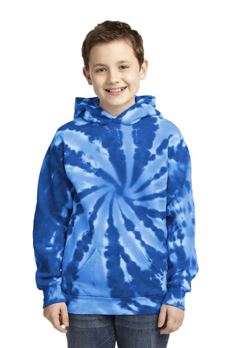 Port & Co Youth Tie-Dye Pullover Hooded Sweatshirt. PC146Y - additional view 2