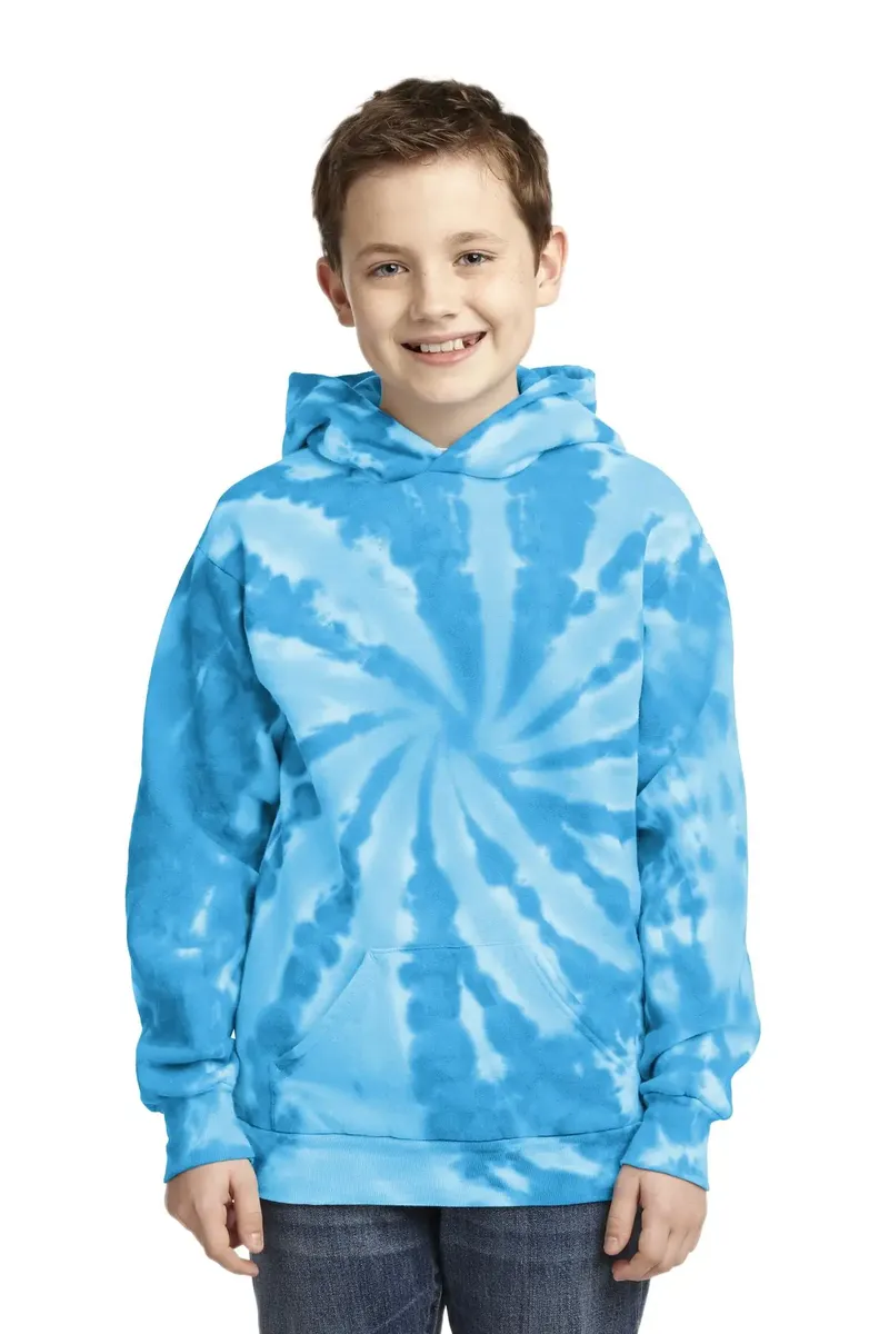 Port & Co Youth Tie-Dye Pullover Hooded Sweatshirt. PC146Y - additional view 3