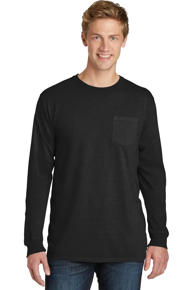 Port & Company® Beach Wash® Garment-Dyed Long Sleeve Pocket Tee  PC099LSP - additional view 17