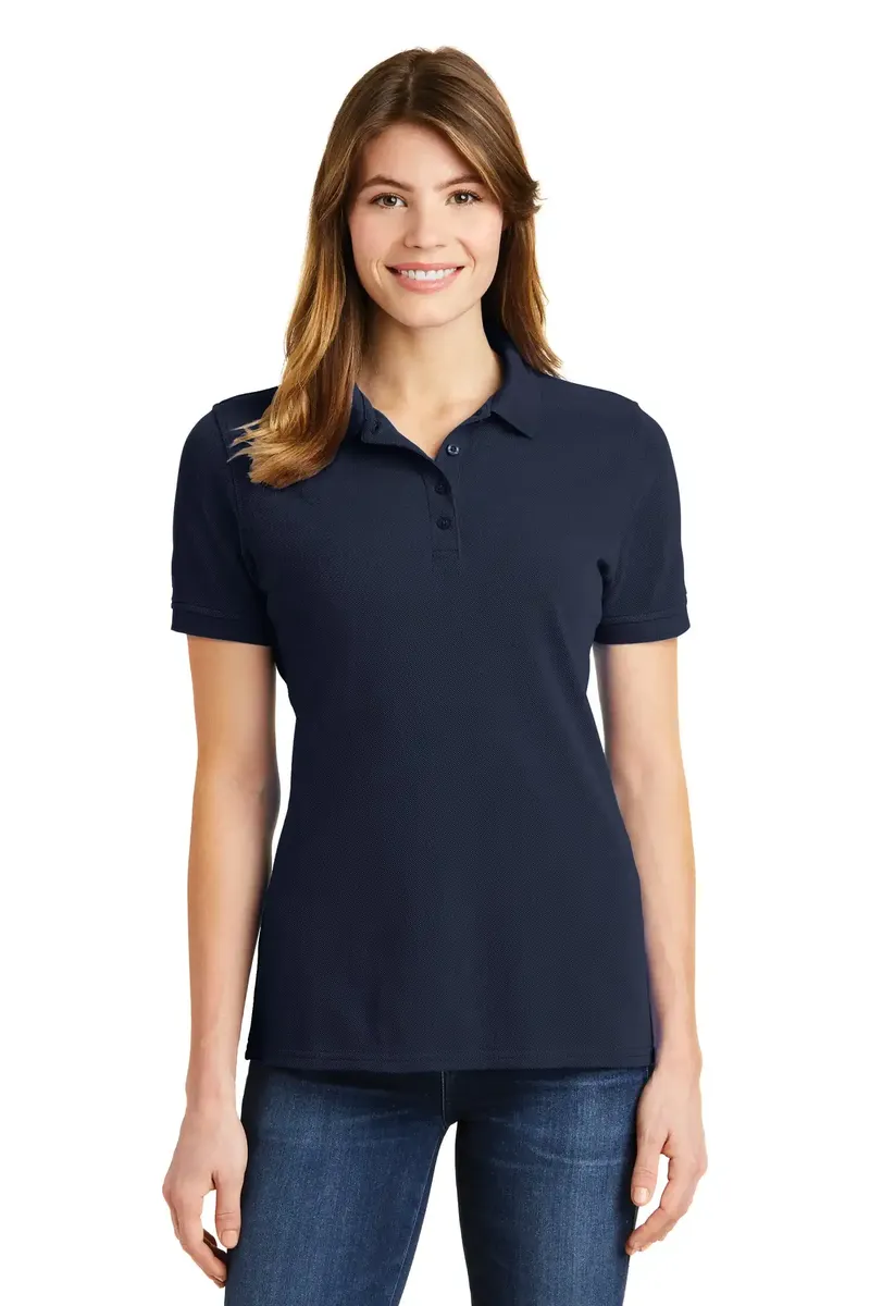 Port & Company® Ladies Combed Ring Spun Pique Polo. LKP1500 - additional view 2