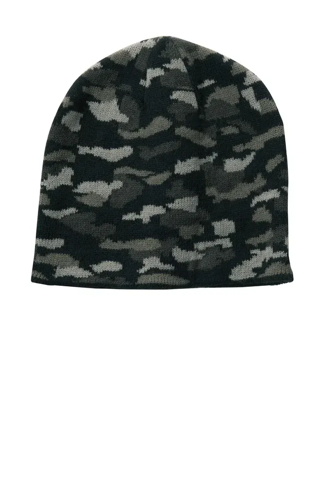Port & Company®Camo Beanie Cap.  CP91C
