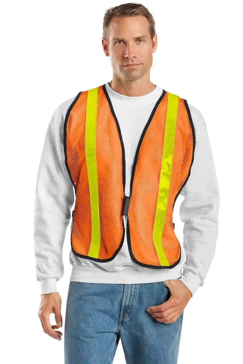 DISCONTINUED Port Authority® Mesh Enhanced Visibility Vest. SV02