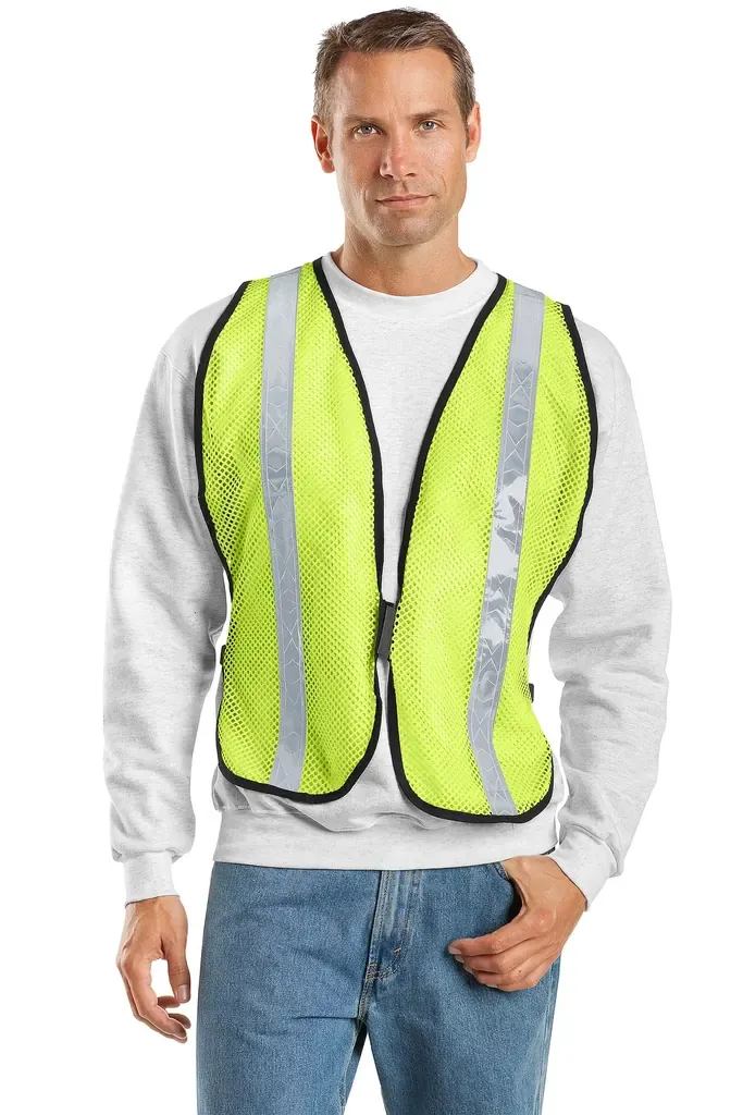 DISCONTINUED Port Authority® Mesh Enhanced Visibility Vest.  SV02 - additional view 1