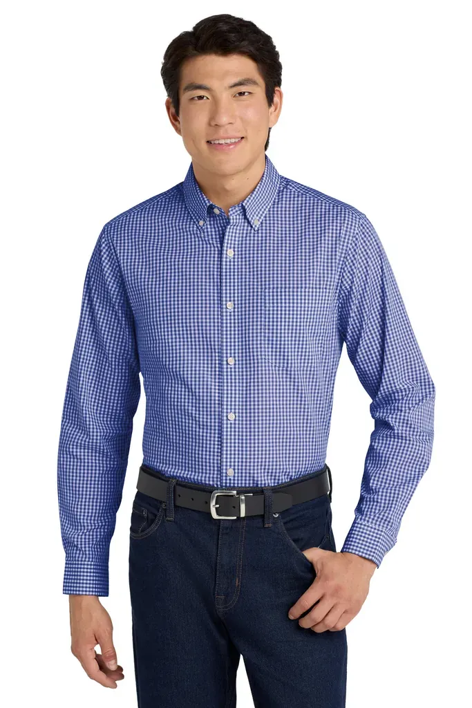 Port Authority ® Broadcloth Gingham Easy Care Shirt W644 - additional view 2