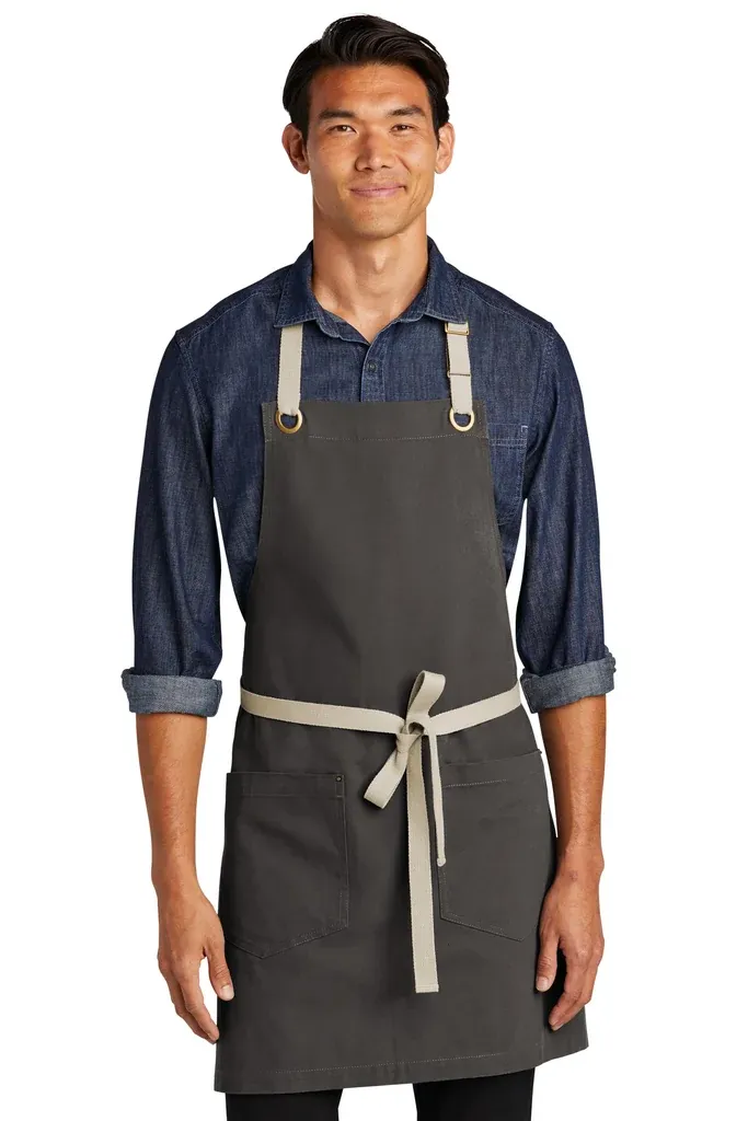 Port Authority® Canvas Full-Length Two-Pocket Apron A815 - additional view 3