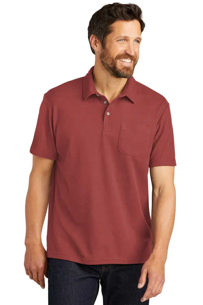 Port Authority® C-FREE® Cotton Blend Pique Pocket Polo K868 - additional view 2