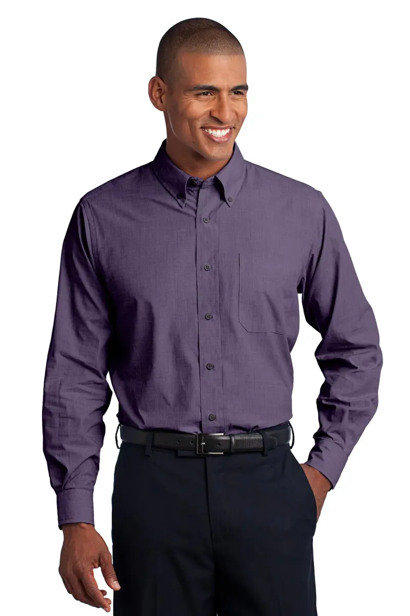 Port Authority® Crosshatch Easy Care Shirt. S640 - additional view 2