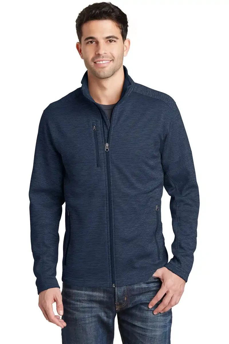 Port Authority® Digi Stripe Fleece Jacket. F231 - additional view 2