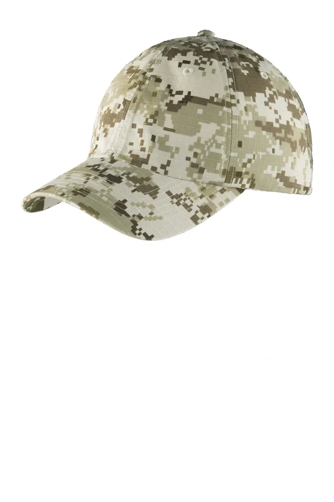 Port Authority® Digital Ripstop Camouflage Cap. C925