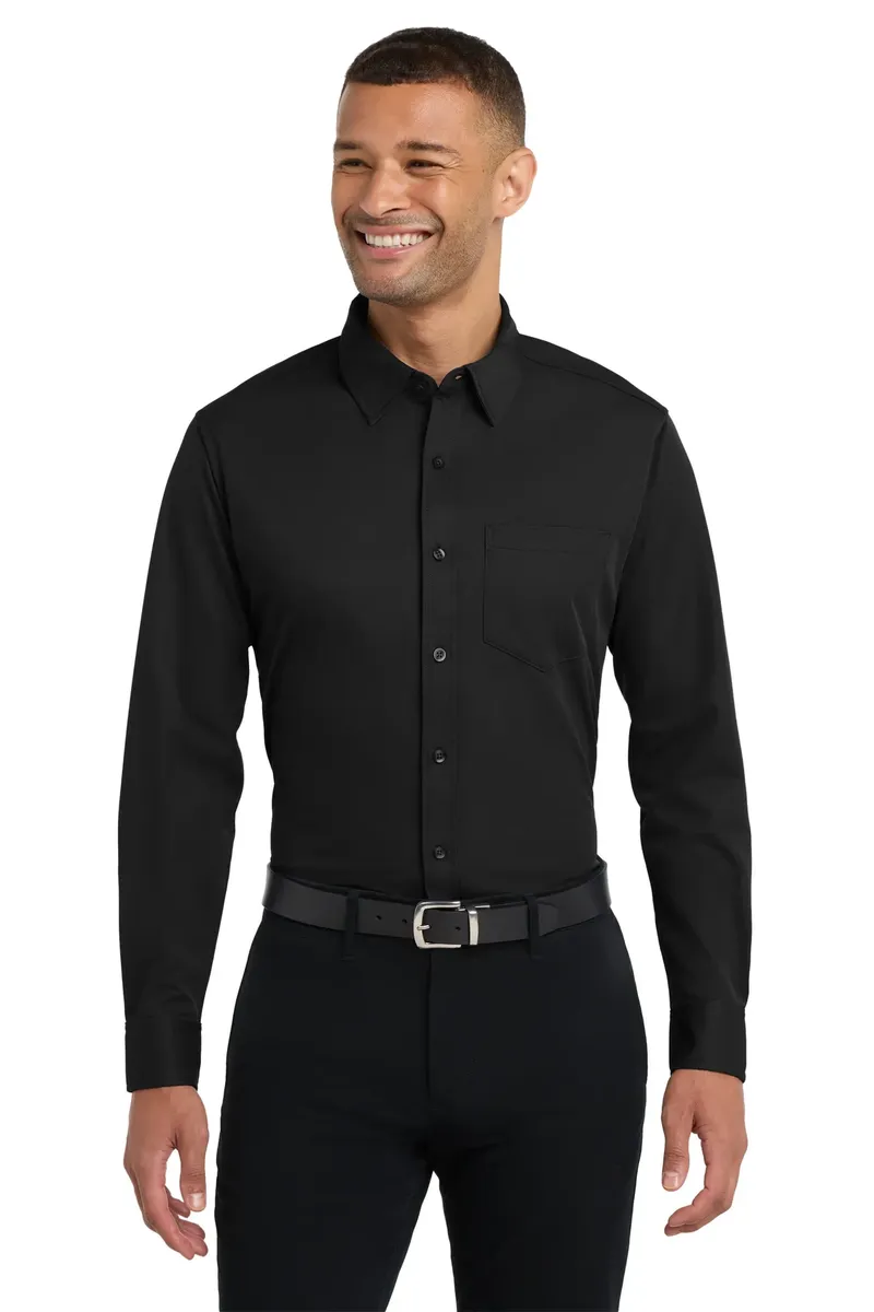 Port Authority® Dimension Knit Dress Shirt. K570 - additional view 3