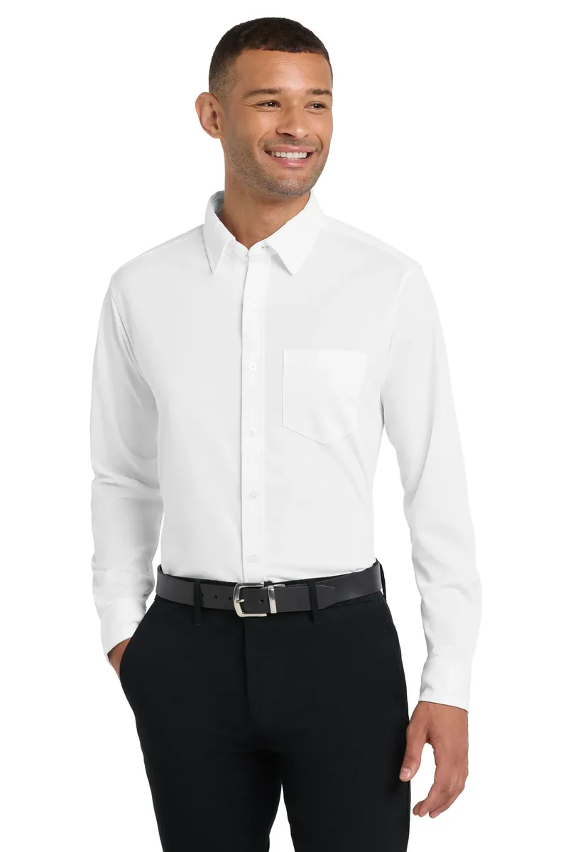 Port Authority® Dimension Knit Dress Shirt. K570 - additional view 1