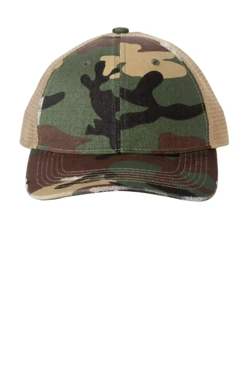 Port Authority® Distressed Mesh Back Cap C600 - additional view 4