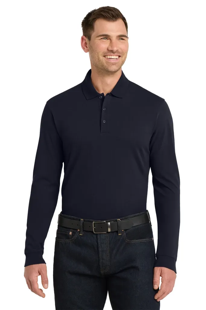 Port Authority® EZCotton® Long Sleeve Polo. K8000LS - additional view 1