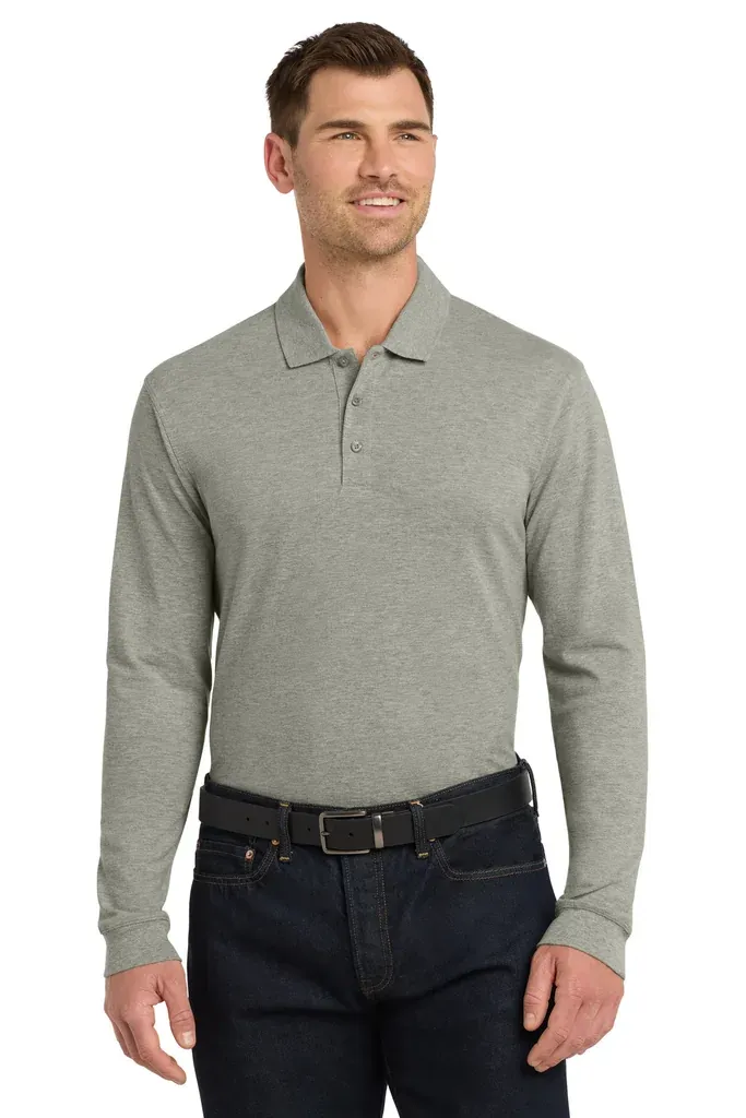 Port Authority® EZCotton® Long Sleeve Polo. K8000LS - additional view 2