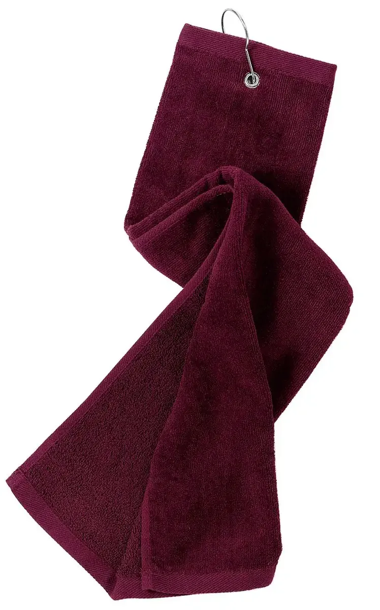 Port Authority® Grommeted Tri-Fold Golf Towel.  TW50 - additional view 1