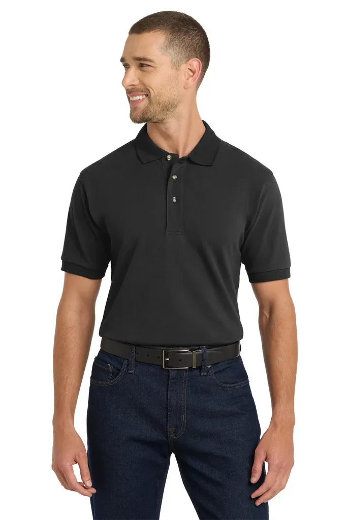 Port Authority® Heavyweight Cotton Pique Polo.  K420 - additional view 1