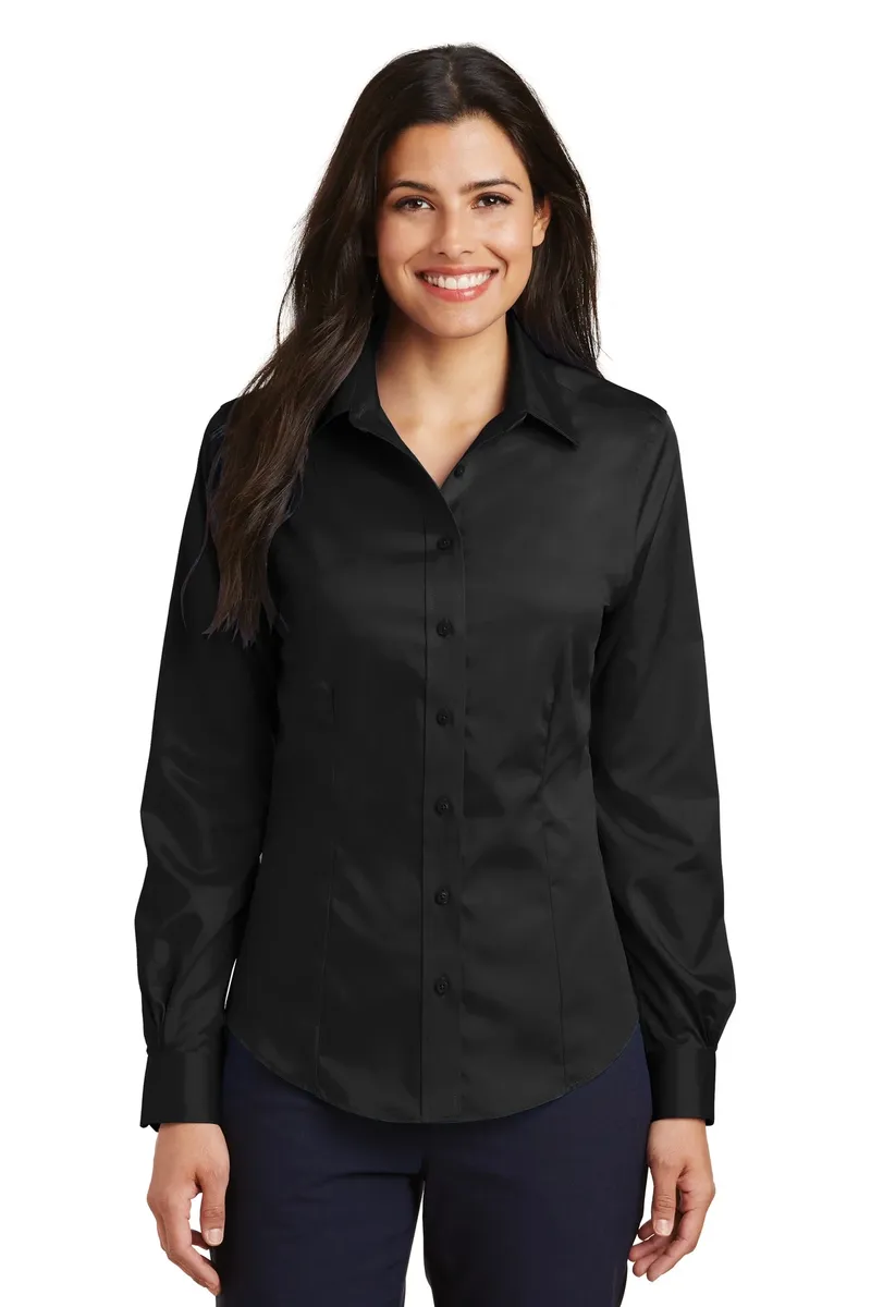 Port Authority® Ladies Non-Iron Twill Shirt.  L638 - additional view 3