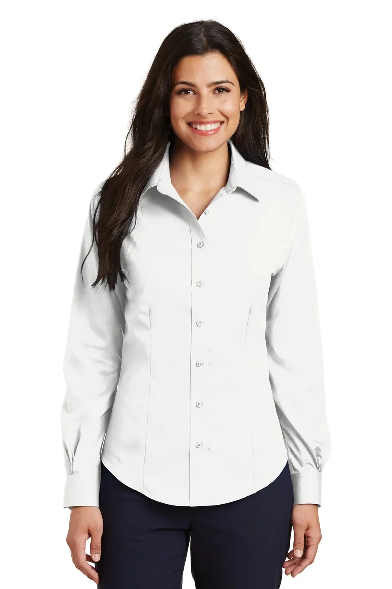 Port Authority® Ladies Non-Iron Twill Shirt.  L638 - additional view 1