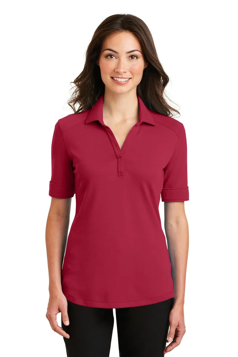 Port Authority® Ladies Silk Touch Interlock Performance Polo. L5200 - additional view 5