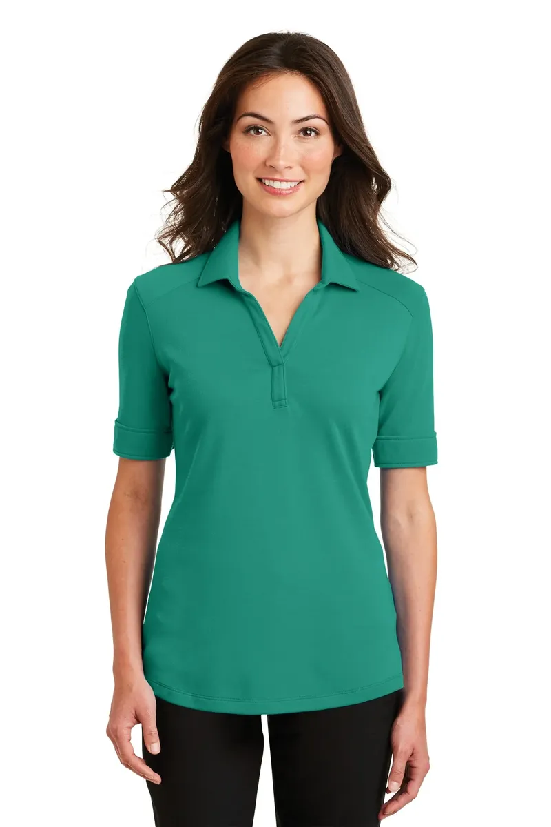 Port Authority® Ladies Silk Touch Interlock Performance Polo. L5200 - additional view 6