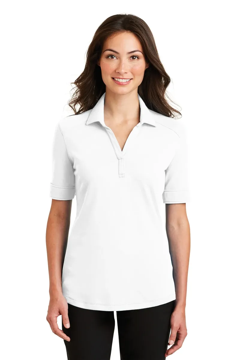 Port Authority® Ladies Silk Touch Interlock Performance Polo. L5200 - additional view 3
