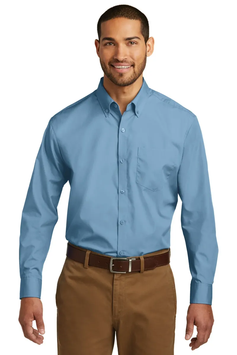 Port Authority® Long Sleeve Carefree Poplin Shirt. W100 - additional view 4