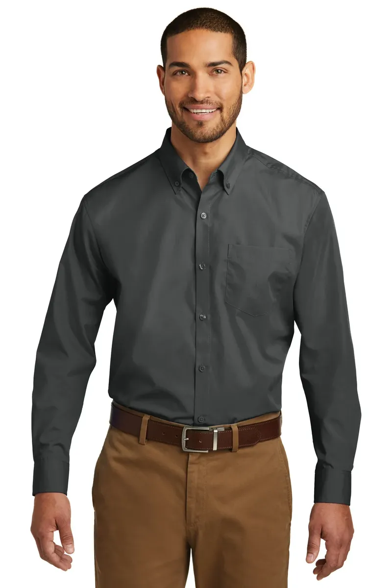 Port Authority® Long Sleeve Carefree Poplin Shirt. W100 - additional view 7